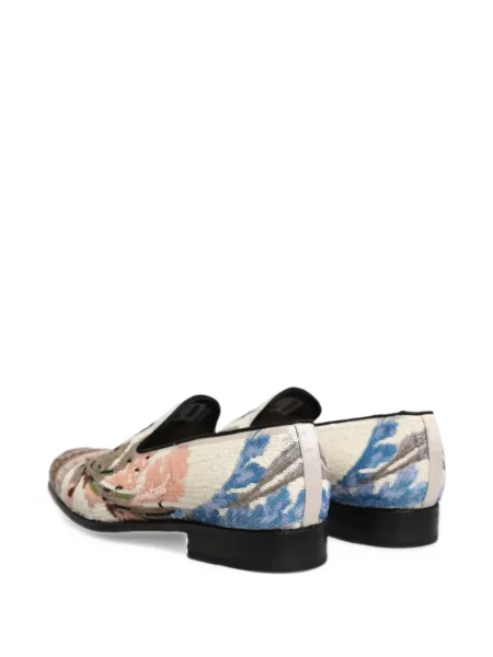 Loaferice Dolce & Gabbana s vezom slip-on bijela