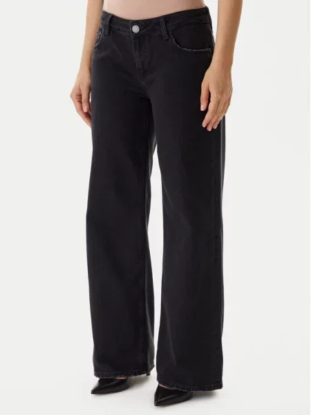 Guess Jeans hlače Baggy Fit modra