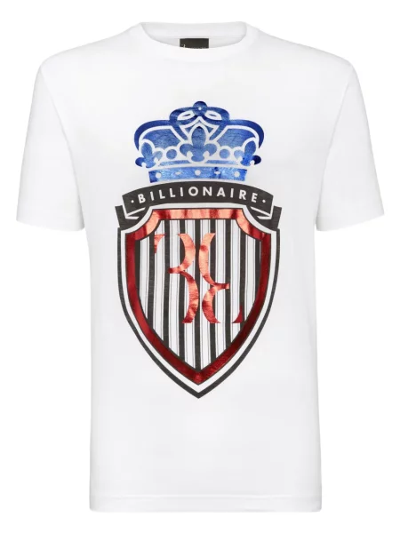 Tricou Billionaire cu imagine alb