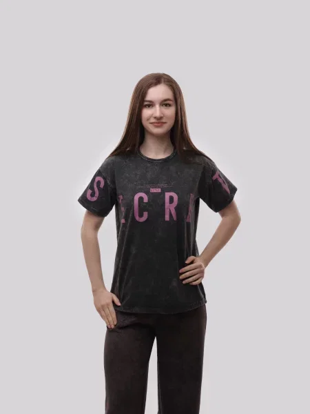 Футболка LUMO віскоза/поліестер чорний