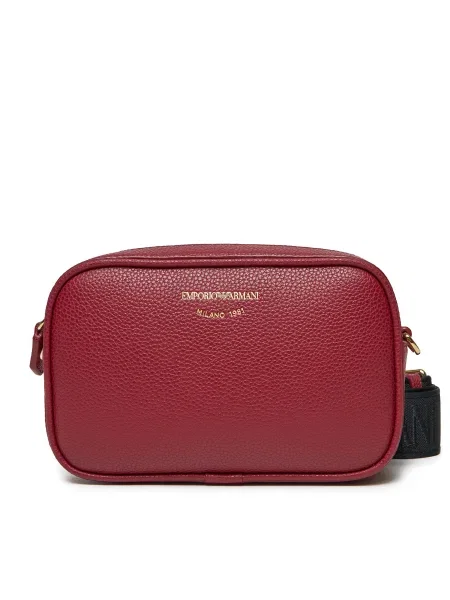 Дамска чанта Emporio Armani винено червено
