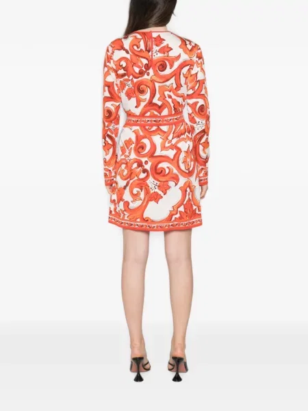 Rochie mini Dolce & Gabbana cu imagine alb