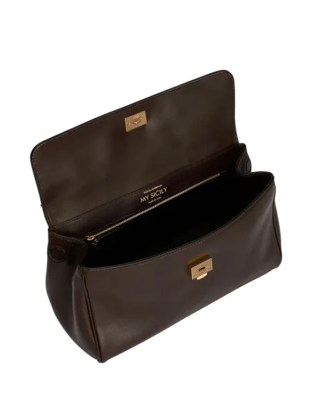 Geantă Dolce & Gabbana Sicily maro
