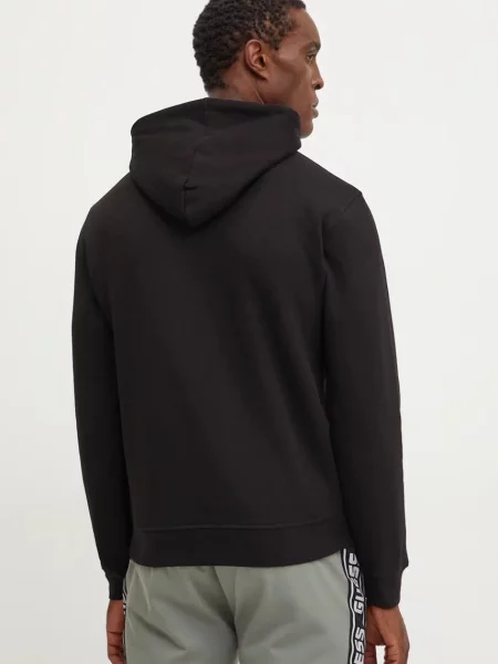 Однотонный свитер Guess с капюшоном черный