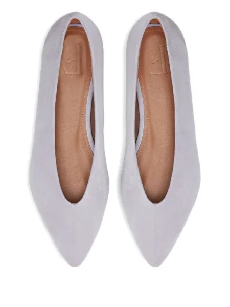 Pantofi cu toc Flattered din piele de căprioară fără toc violet