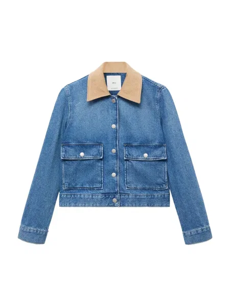 MANGO Geacă de primăvară-toamnă ADARA denim albastru