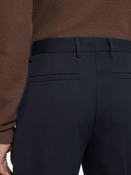 Pantaloni Zegna plisate albastru