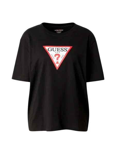 Guess Jeans majica za žene od pamuka crna