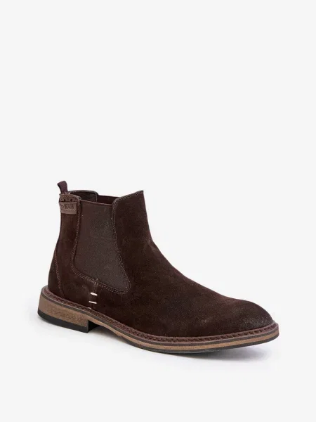 Čevlji do gležnjev Big Star Shoes iz semiša rjava