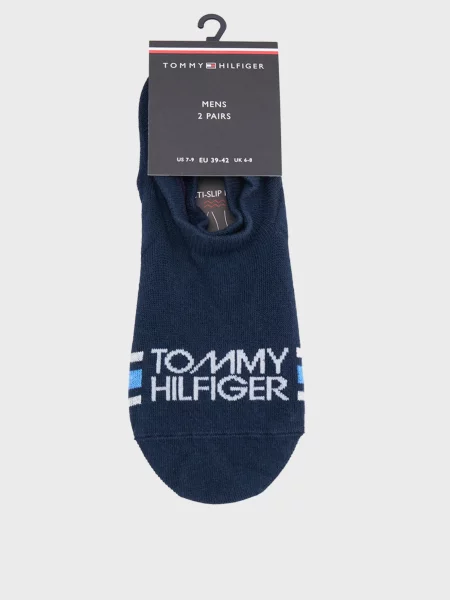 Носки Tommy Hilfiger в полоску с автографом