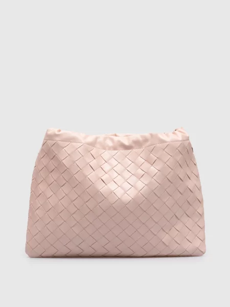 Шкіряна сумка Dustbag Bottega Veneta рожева
