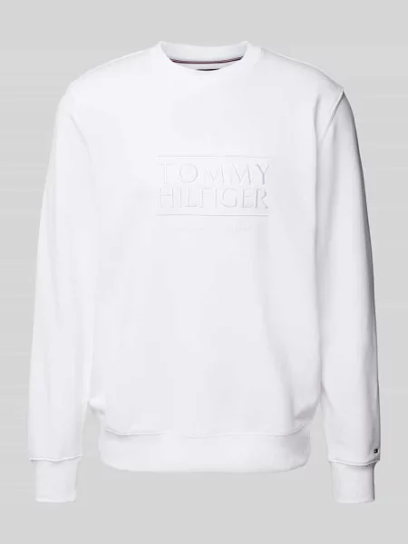 Bluza o kroju regular fit z czystej bawełny Tommy Hilfiger biała