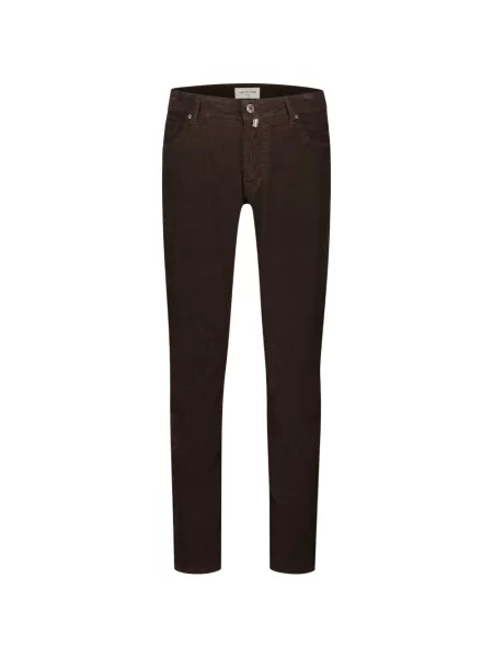 Pantaloni Jacob Cohën de catifea cord maro