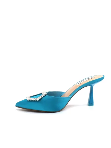 Klapki Steve Madden skórzane niebieskie