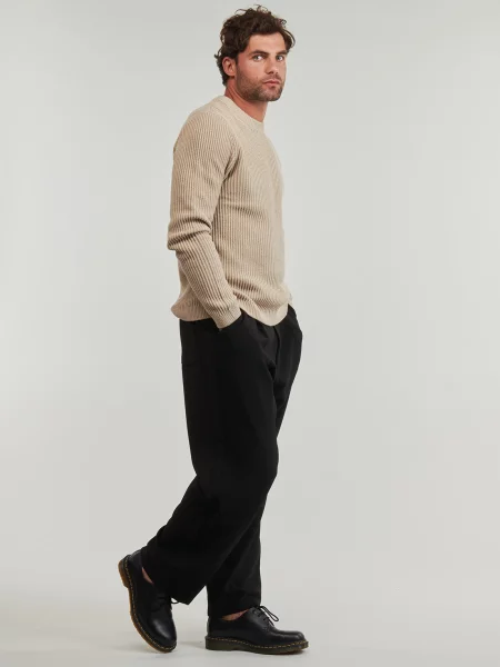Pleteni džemper Jack & Jones lopatica bež