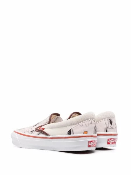 Sneakersy Vans wsuwane klasyczne białe