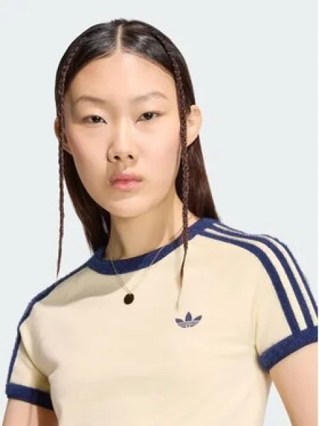 Adidas Marškinėliai Kreminė mėlyna