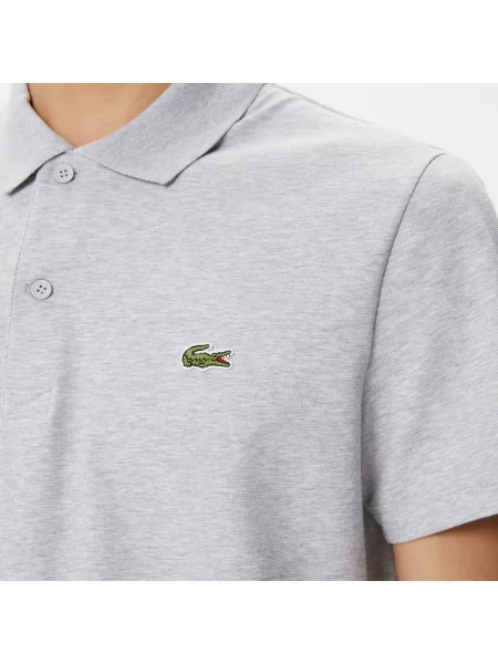 Lacoste Koszulka Polo Regular Fit Z I Bawełny szara