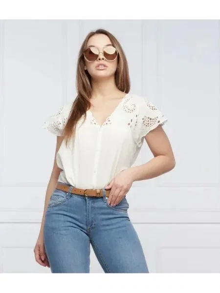 Pepe Jeans London hanorac NARA alb