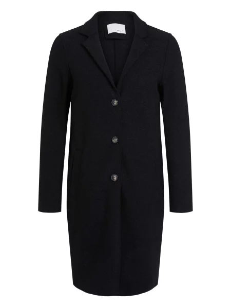 OUI palton de lână negru