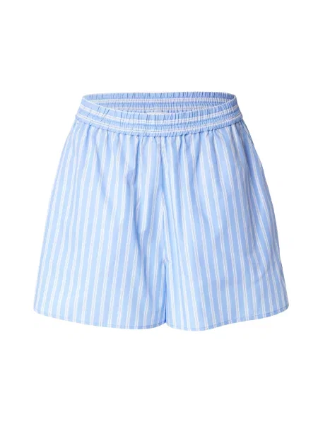 Ivy Oak pantaloni scurți din PIPER ANN cu imprimeu high waist albastru