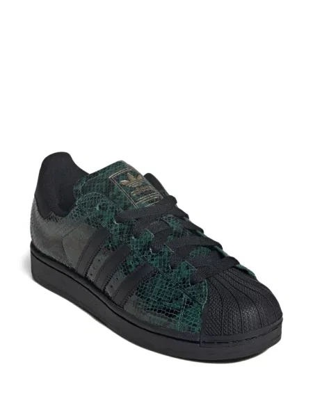 Sneakerși Adidas Superstar cu dungi verde