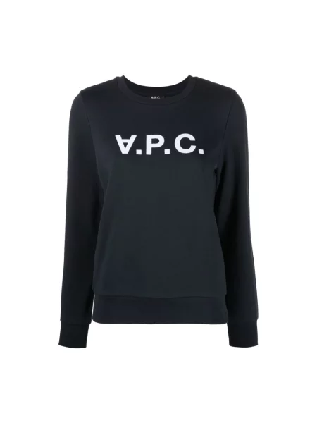 Bluza z kapturem A.p.c. z kapturem niebieska