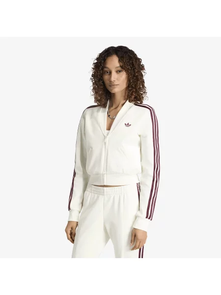 Bluza Adidas Originals z dekoltem w serek beżowa