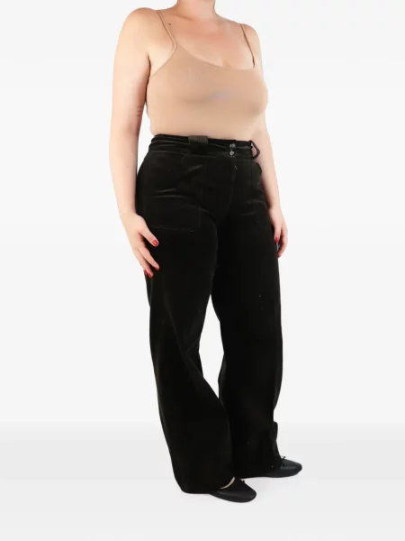 Pantaloni Me+em de catifea cord verde