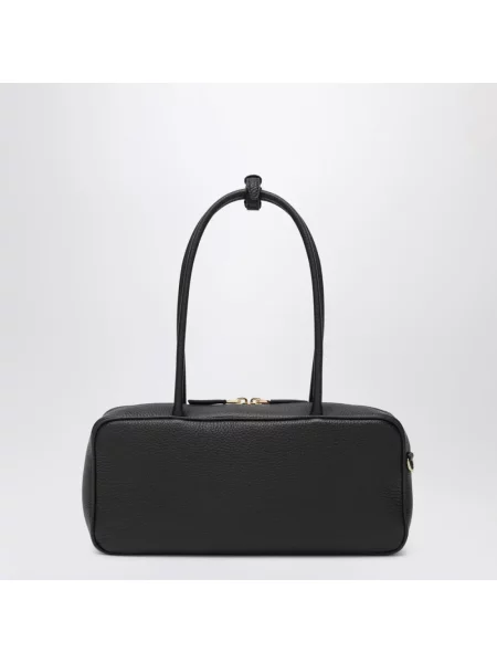 Top Prada skórzany czarny