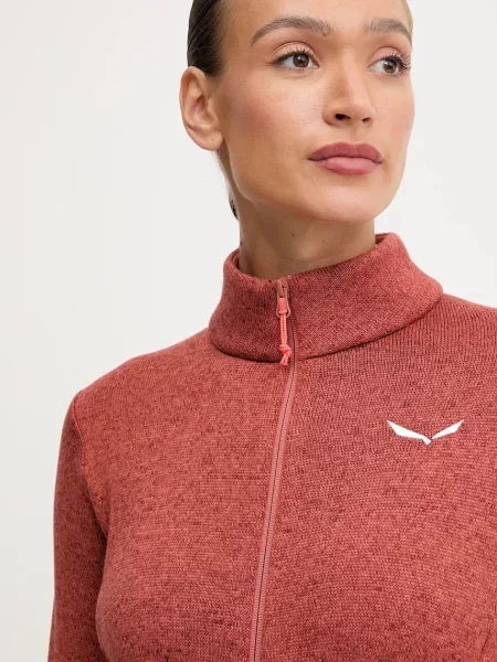 Спортивна кофта Salewa Puez Rocca меланж помаранчевий