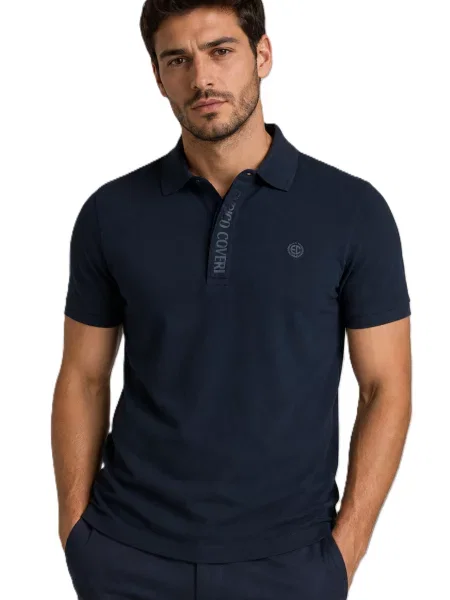 Polo majica Enrico Coveri modra
