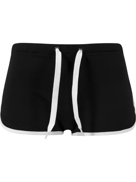 Urban Classics Pantaloni negru alb