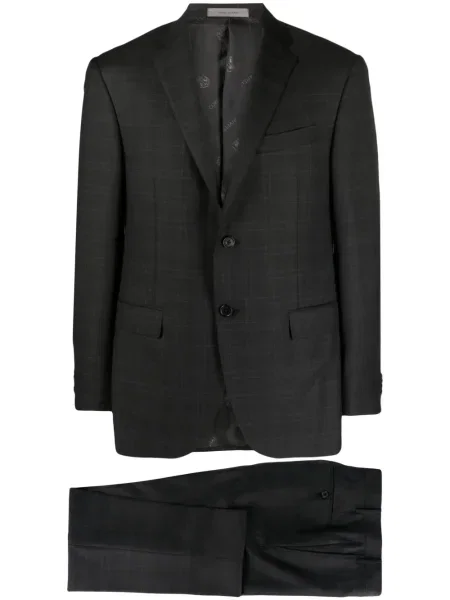 Costum Corneliani în carouri de costum gri