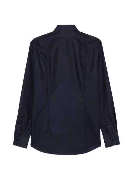 Cămașă Boss cu model herringbone albastru