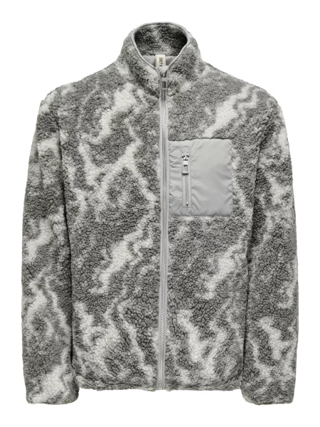 Only & Sons Geacă de primăvară-toamnă JAIMY gri alb