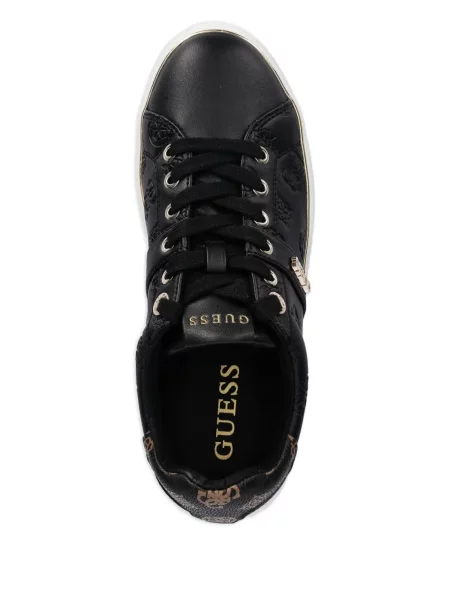 Sneakerși Guess cu autograf negru