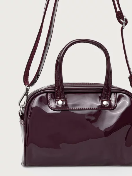 Adidas Torebka Adicolor Mini Bowling Bag Bordowy fioletowa