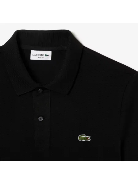 Lacoste Koszulka Polo Slim Fit Z Piki czarna