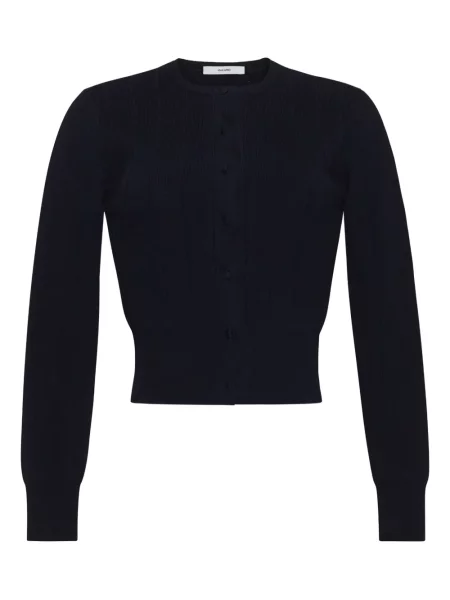 Kardigan Adam Lippes z okrągłym dekoltem czarny