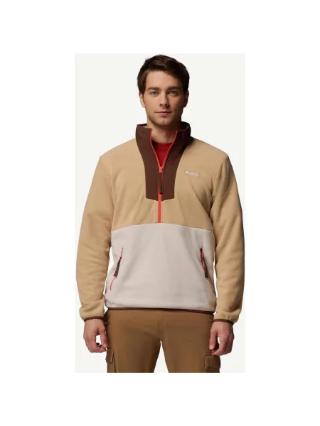 Polar Columbia Sequoia Grove Half Zip Fleece Jasny L brązowy