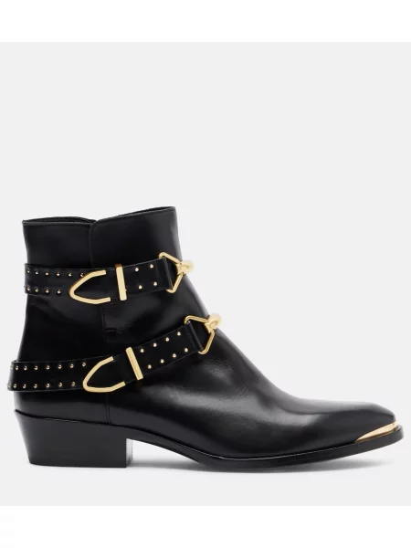 Cizme scurte Isabel Marant din piele negru