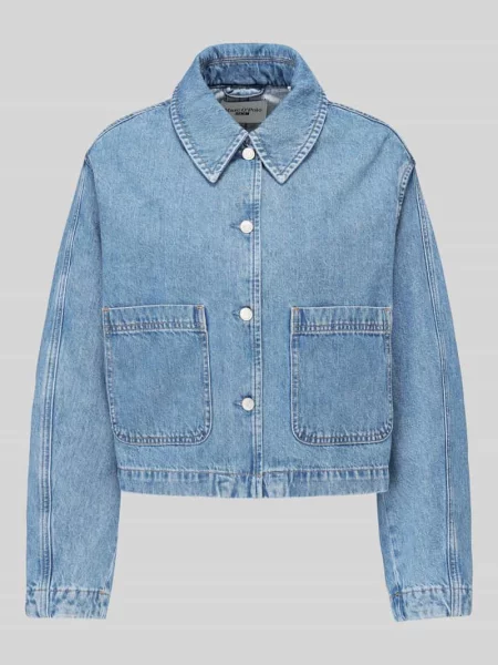 Kurtka jeansowa o kroju relaxed fit z czystej bawełny Marc O'polo Denim niebieska