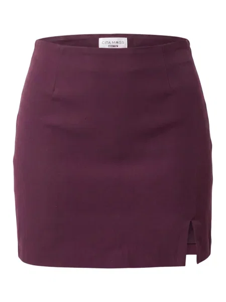 CITA MAASS Fustă burgundy roșu