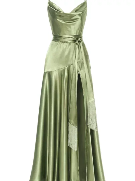 Rochie Bronx & Banco cu franjuri verde