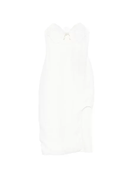 Rochie Farm Rio cu perle alb