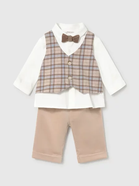 Mayoral Newborn compleu pentru bebeluși cu bej