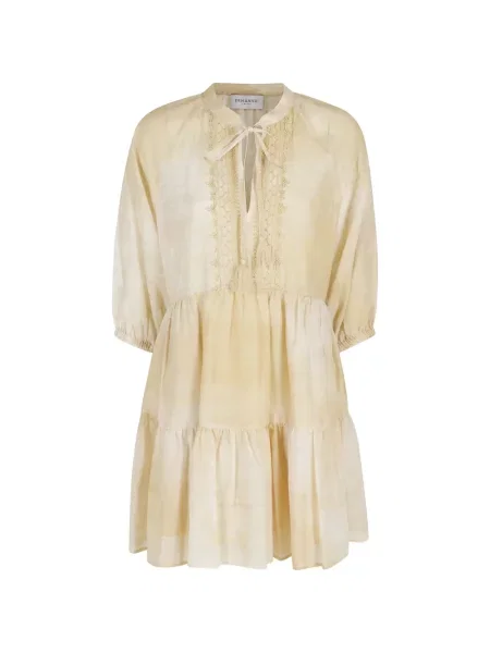 Warstwowa sukienka Ermanno Firenze wiązana garniturowa