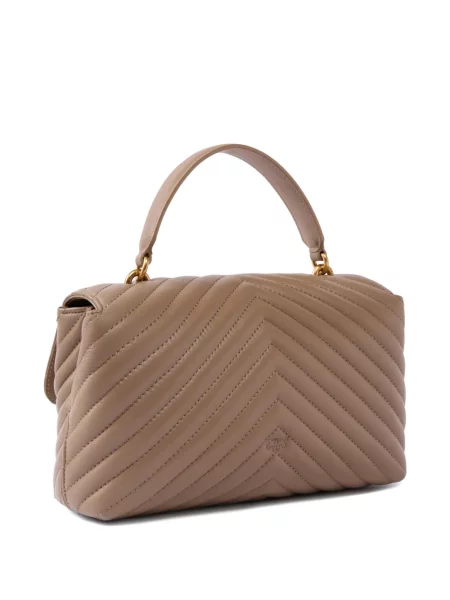Matlasat geantă shopper Pinko maro
