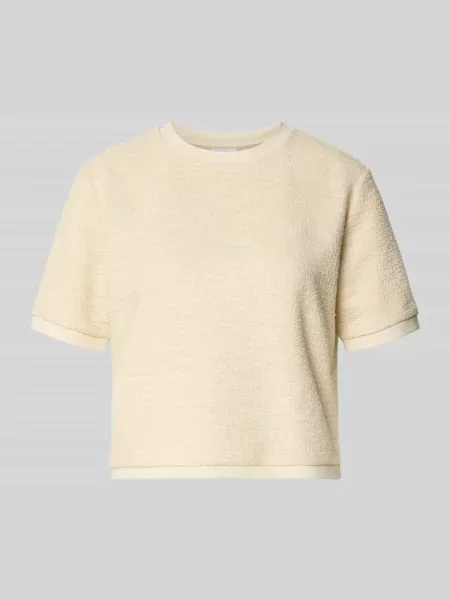 T-shirt z efektem froty i okrągłym dekoltem Jake*s Collection
